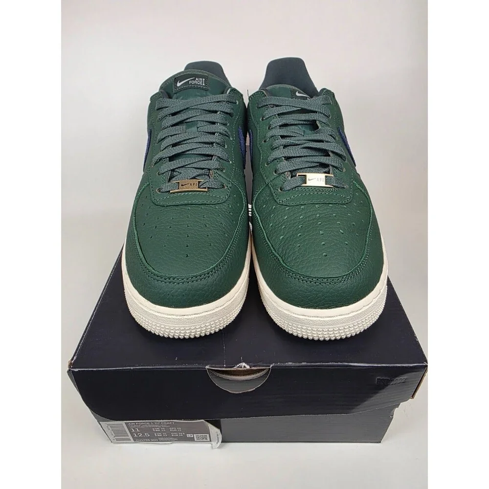 Nike Air Force 1 07 Craft Size 11 DS CV1755-300 Galactic Jade Midnight Navy